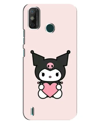 Чехол для TECNO Spark GO (2021) с картинкой «Kuromi и сердце»