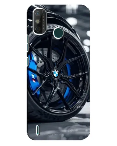 Чехол для TECNO Spark GO (2021) с картинкой «Колесо BMW вблизи»