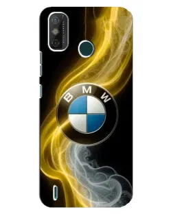 Чехол для TECNO Spark GO (2021) с картинкой «Золотистый дым BMW»