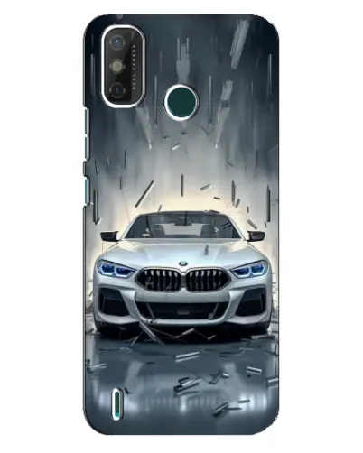 Чехол для TECNO Spark GO (2021) с картинкой «BMW в свете фар»
