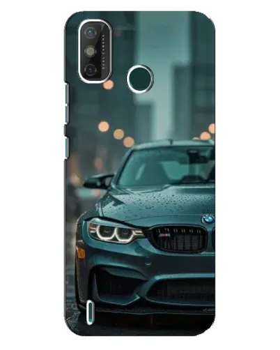 Чехол для TECNO Spark GO (2021) с картинкой «BMW в огнях города»