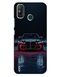 Чехол для TECNO Spark GO (2021) с картинкой «BMW на мокрой дороге»