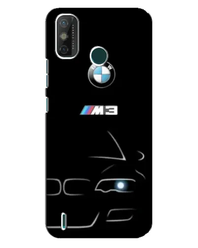 Чехол для TECNO Spark GO (2021) с картинкой «Минималистичный принт BMW M3»