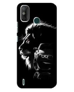 Чехол для TECNO Spark GO (2021) с картинкой «BMW и лев»