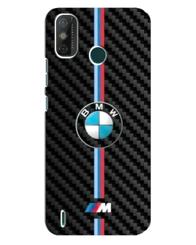 Чехол для TECNO Spark GO (2021) с картинкой «Эмблема BMW и карбон»