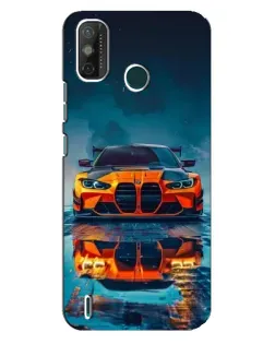 Чохол для TECNO Spark GO (2021) з картинкою «BMW — золота емблема»