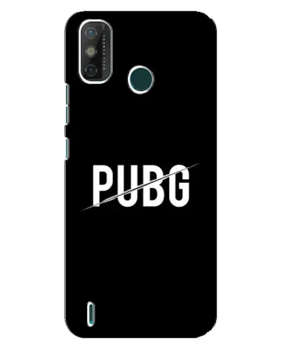 Чехол для TECNO Spark GO (2021) с картинкой «PUBG — белый логотип»