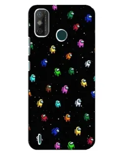 Чехол для TECNO Spark GO (2021) с картинкой «Экипаж Among Us»