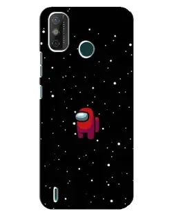 Чехол для TECNO Spark GO (2021) с картинкой «Красный Among Us»