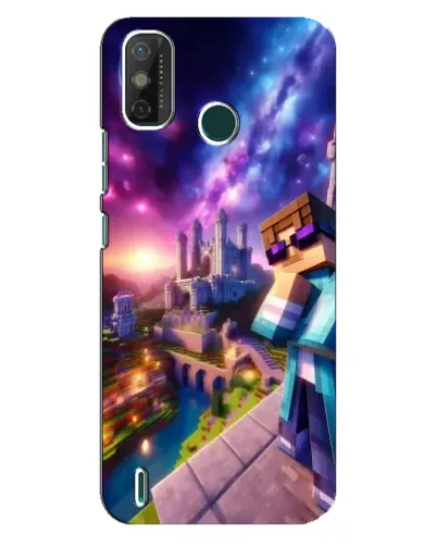 Чехол для TECNO Spark GO (2021) с картинкой «Стив и космос»
