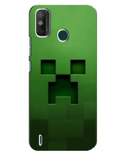 Чехол для TECNO Spark GO (2021) с картинкой «Крипер микро-дизайн»