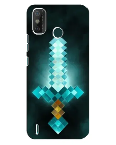 Чехол для TECNO Spark GO (2021) с картинкой «Алмазный меч неон»