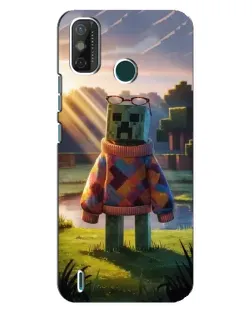 Чехол для TECNO Spark GO (2021) с картинкой «Крипер в свитере»