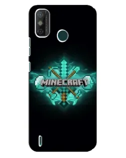 Чехол для TECNO Spark GO (2021) с картинкой «Minecraft Diamond лого»