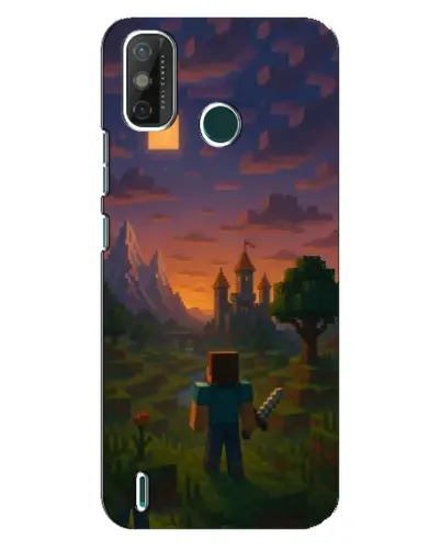 Чехол для TECNO Spark GO (2021) с картинкой «Стив у башни»