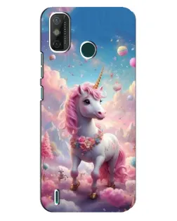Чехол для TECNO Spark GO (2021) с картинкой «Единорог среди облаков»