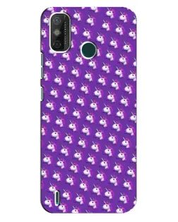 Чехол для TECNO Spark GO (2021) с картинкой «Единороги на фиолетовом»