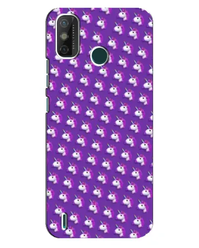 Чехол для TECNO Spark GO (2021) с картинкой «Единороги на фиолетовом»