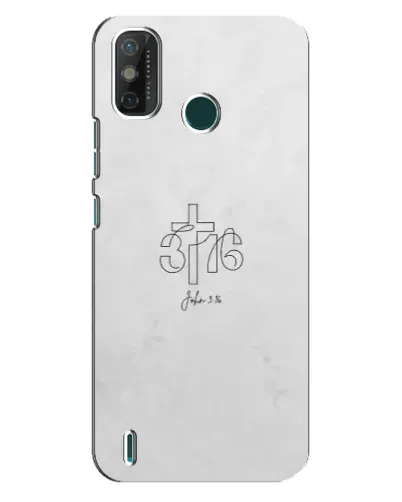 Чохол для TECNO Spark GO (2021) з картинкою «Івана 3:16 Хрест»