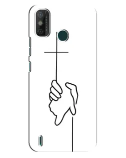 Чохол для TECNO Spark GO (2021) з картинкою «Рука тримає»