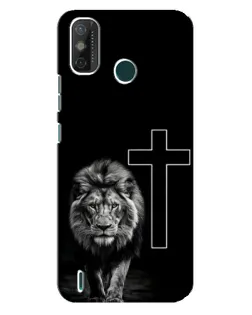 Чохол для TECNO Spark GO (2021) з картинкою «Лев та Хрест»