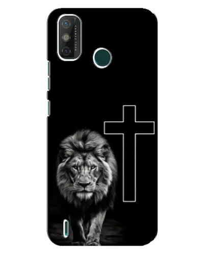 Чохол для TECNO Spark GO (2021) з картинкою «Лев та Хрест»