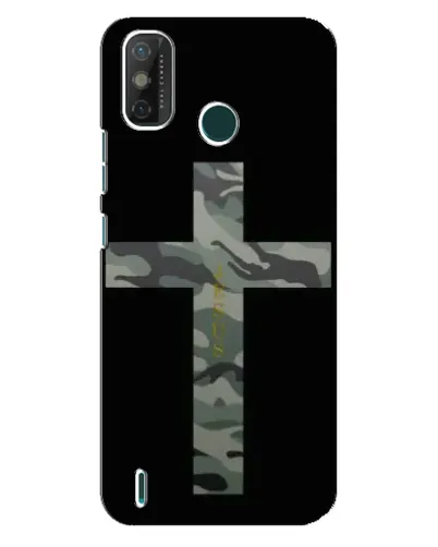 Чохол для TECNO Spark GO (2021) з картинкою «Мілітарі Хрест»