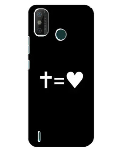 Чохол для TECNO Spark GO (2021) з картинкою «Хрест та Серце»