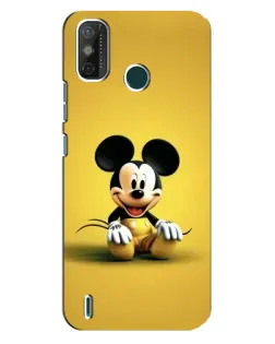 Чехол для TECNO Spark GO (2021) с картинкой «Микки на желтом»