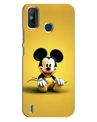 Чехол для TECNO Spark GO (2021) с картинкой «Микки на желтом»