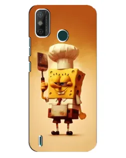 Чехол для TECNO Spark GO (2021) с картинкой «Губка Боб повар»
