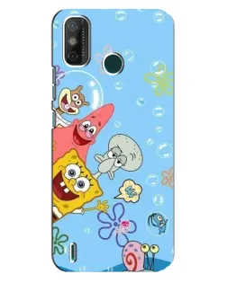 Чехол для TECNO Spark GO (2021) с картинкой «Веселые пузырьки»