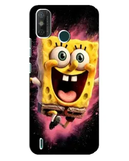 Чехол для TECNO Spark GO (2021) с картинкой «Взрывной Спанч Боб»