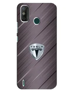 Чехол для TECNO Spark GO (2021) с картинкой «Металлическая текстура Tesla»