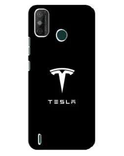 Чехол для TECNO Spark GO (2021) с картинкой «Tesla White Logo»