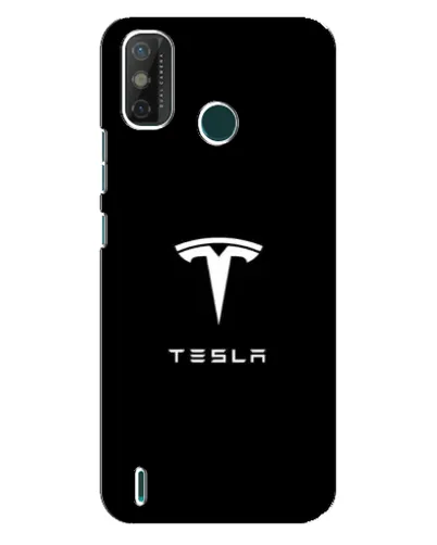 Чехол для TECNO Spark GO (2021) с картинкой «Tesla White Logo»