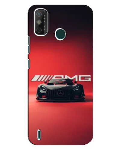 Чехол для TECNO Spark GO (2021) с картинкой «Mercedes AMG — красная линия»