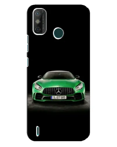 Чехол для TECNO Spark GO (2021) с картинкой «Mercedes — неоновый лого»