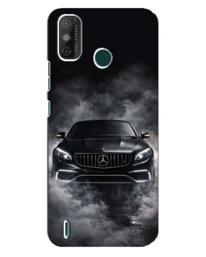 Чехол для TECNO Spark GO (2021) с картинкой «Mercedes в дыму»
