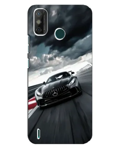 Чехол для TECNO Spark GO (2021) с картинкой «Гоночный Mercedes AMG»