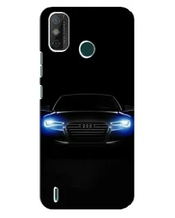 Чехол для TECNO Spark GO (2021) с картинкой «Audi в неоне»