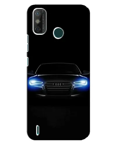 Чехол для TECNO Spark GO (2021) с картинкой «Audi в неоне»