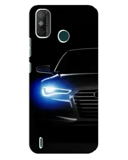 Чехол для TECNO Spark GO (2021) с картинкой «Неоновый взгляд Audi»
