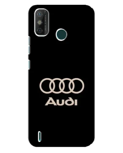 Чехол для TECNO Spark GO (2021) с картинкой «Audi — золотой логотип»