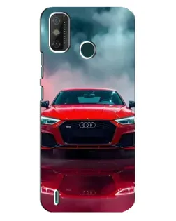 Чехол для TECNO Spark GO (2021) с картинкой «Audi RS — красный стиль»