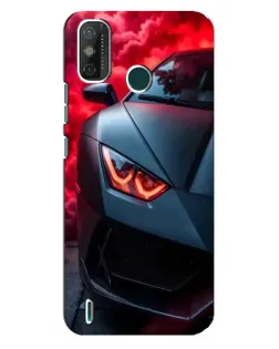 Чехол для TECNO Spark GO (2021) с картинкой «Lamborghini красное сияние»