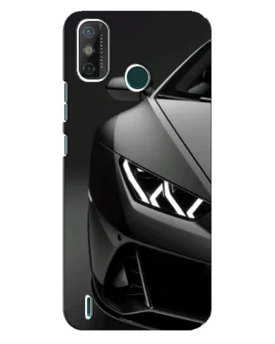 Чехол для TECNO Spark GO (2021) с картинкой «Lamborghini фары детализация»