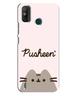 Чехол для TECNO Spark GO (2021) с картинкой «Pusheen логотип»