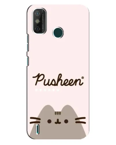 Чехол для TECNO Spark GO (2021) с картинкой «Pusheen логотип»