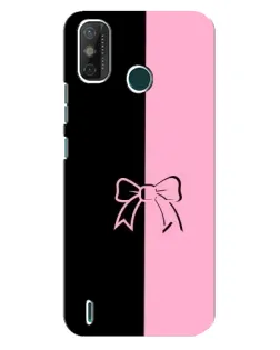 Чехол для TECNO Spark GO (2021) с картинкой «Половинки банта»